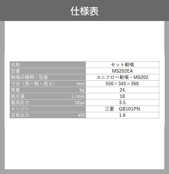 2026年10月下旬入荷予定 エンジン 噴霧器 丸山製作所 動噴 MS202EA