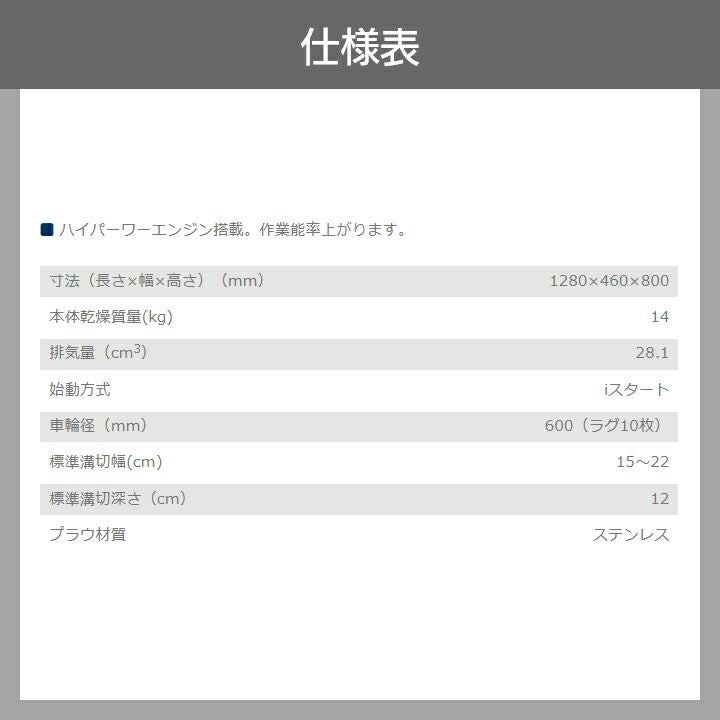共立 溝切機 手押し式 エンジン式 溝切り機 MKS3000 水田 溝切機