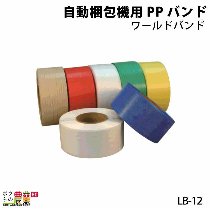 入荷未定 PPバンド 梱包機用 ワールドバンド サークルコアタイプ 幅