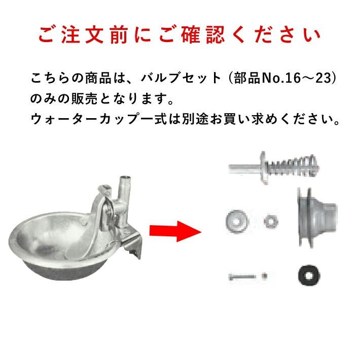 バルブセット（部品No．16～23）ならボクらの農業EC
