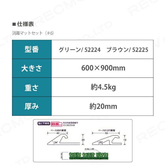 消毒マットセット（♯6）グリーンならボクらの農業EC