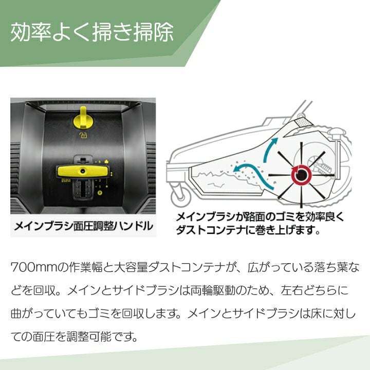入荷未定 ケルヒャー スイーパー KM70/20C 1.517-106.0 手押し式