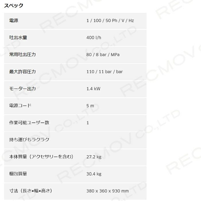 ケルヒャーKAERCHER高圧洗浄機HD4/8C50Hz60Hz洗車機冷水業務用モーター式レクモボクらの農業