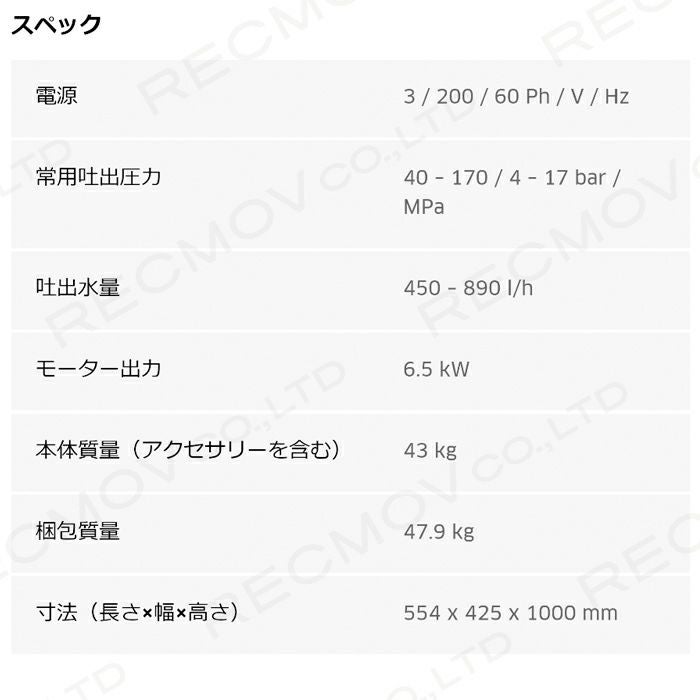 ケルヒャーKAERCHER高圧洗浄機HD9/17M50Hz60Hz洗車機冷水業務用モーター式レクモボクらの農業