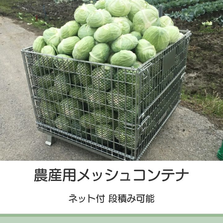 メッシュパレット メッシュボックスパレット セイカン 鉄コンテナ 農産