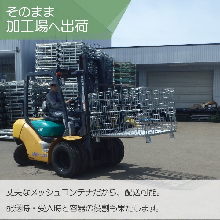 メッシュパレット メッシュボックスパレット セイカン 鉄コンテナ 農産