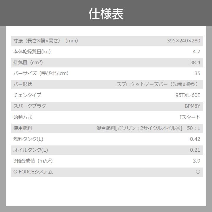 共立 チェーンソー エンジン式 CS38RSH/35R95 35cm 排気量38.4cc リア