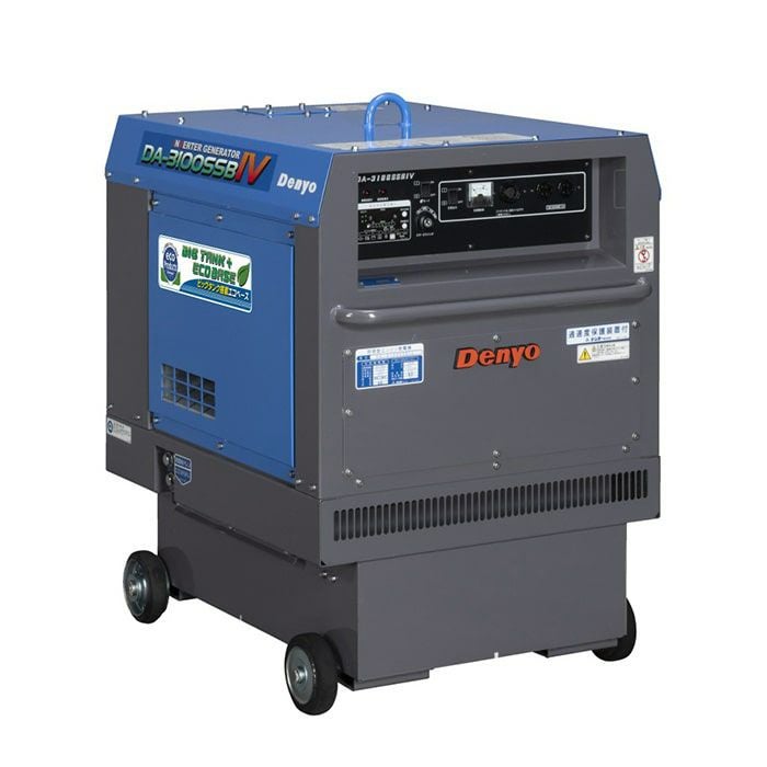 デンヨーインバーター発電機　実働！ デンヨー インバーター発電機 DA-3100SSBIV 3100W 3.1kVA インバータ