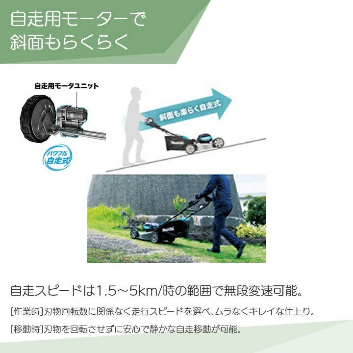 マキタ 充電式 芝刈機 40Vmax MLM001GZ 刈込み幅 480mm 草刈り 芝刈り