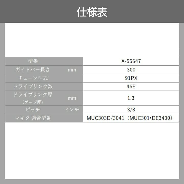 マキタ チェーン刃 91PX-46E A-55647 ソーチェーン 替え刃 makita