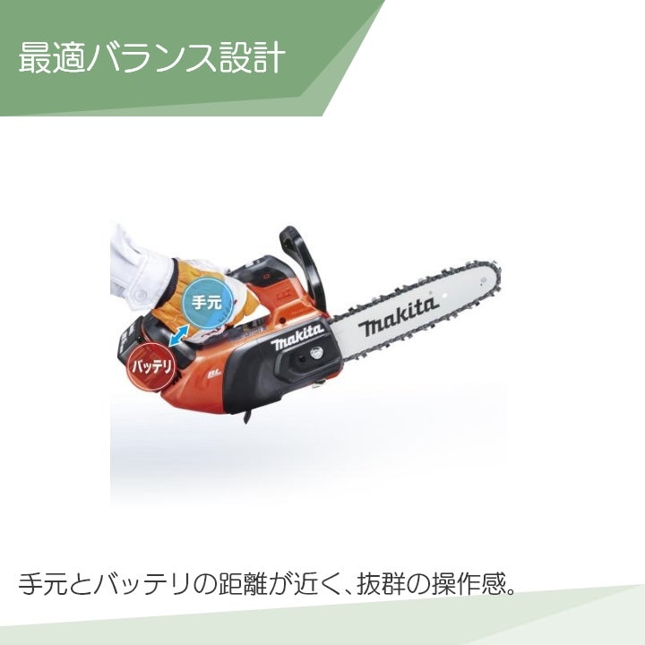 マキタ 充電式 チェーンソー 18V MUC258DZR6 バッテリー・充電器別売